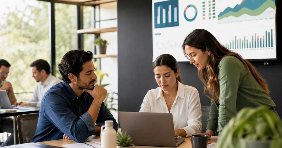 Equipo de customer success analizando retención, satisfacción y ciclo de vida de clientes de una PYME